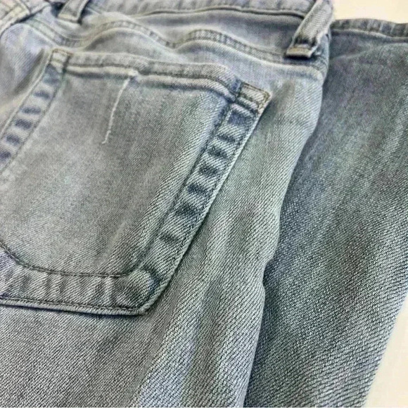 KUT  From The Kloth Womens Lightwash Distressed Denim Straight Leg Jeans Size 4 - Picture 6 of 8